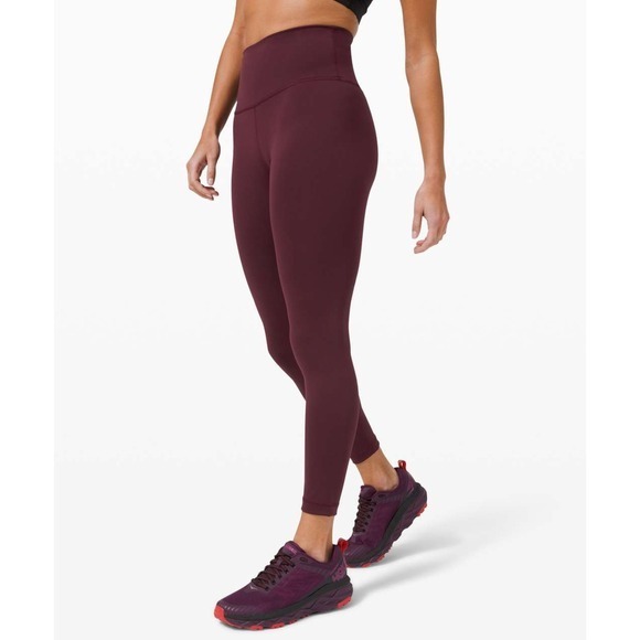 Lululemon Wunder Train High-Rise Tight 25" in Cassis Size 2 - Picture 1 of 13